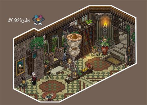 Habbo Vintage Den Cabin Art Isometric Art Cute Art Styles