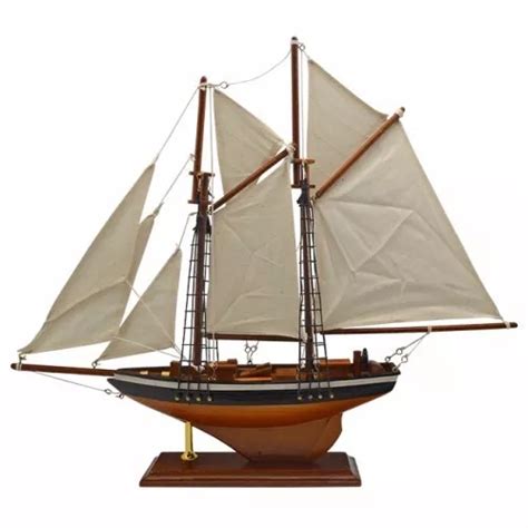 Miniatura Veleiro Caravela Classica Em Madeira 41cm Frete grátis