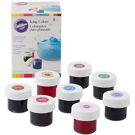 Wilton Icing Colors, 8-Count Icing Colors, (Packaging May vary) | Icing ...