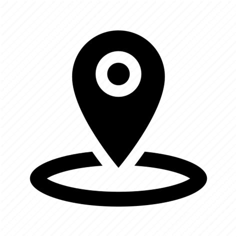 Circle Gps Location Map Marker Navigation Pin Icon