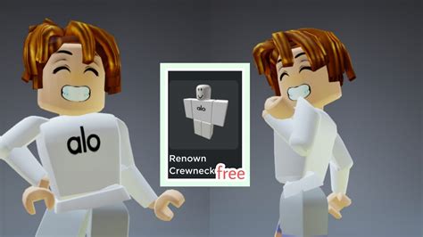 😄how To Get Free White Alo Shirt For Your Avert On Roblox Youtube