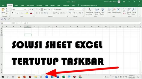 Solusi Sheet Microsoft Excel Yang Tetutup Taskbar Youtube