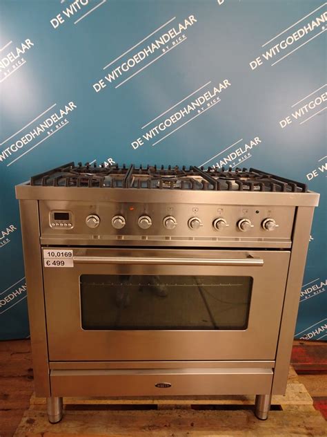 Gasfornuis Met Elektrische Oven Boretti RVS 6 Pits 90 Cm De