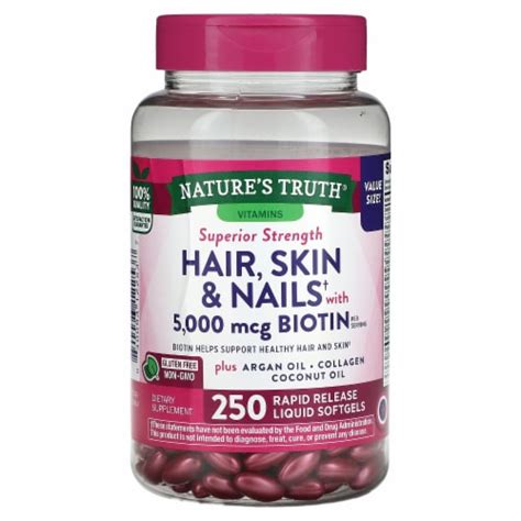 Nature S Truth Hair Skin Nails With Biotin Rapid Release Liquid