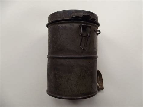 WW1 IMPERIAL GERMAN M17 GASMASK CANISTER DATED 1918 DBG Militaria