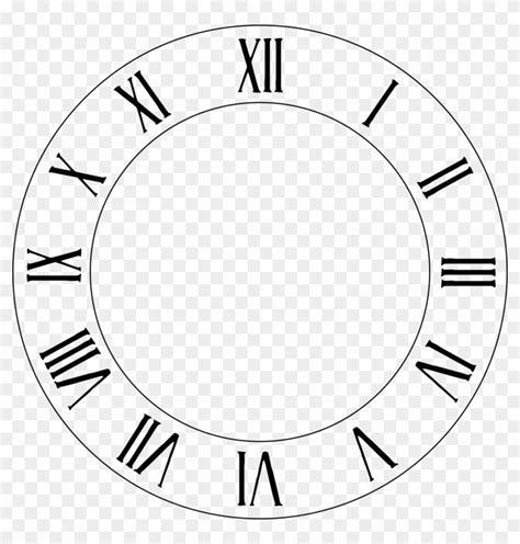 Clock Face Roman Numerals Clip Art Clock Face Roman Numerals Full