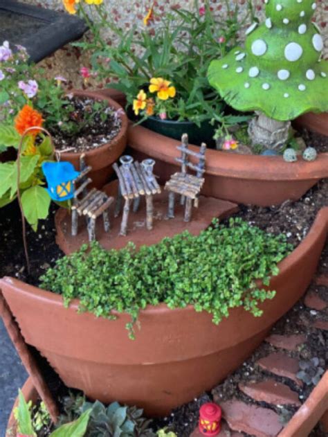 How To Make A Broken Pot Fairy Garden Fairy Garden DIY