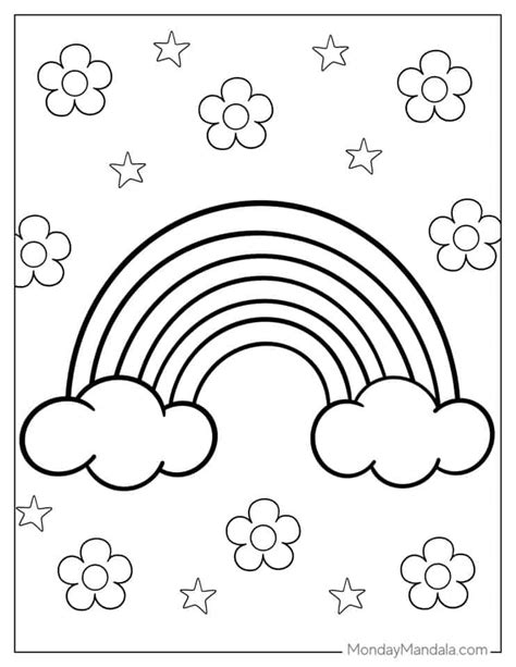 36 Rainbow Coloring Pages (Free PDF Printables)