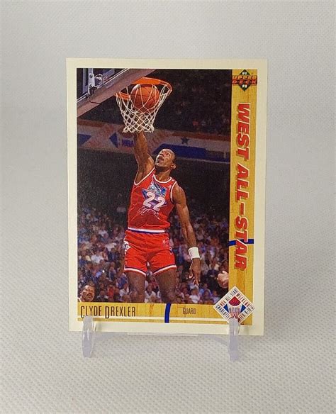 1991 92 Upper Deck CLYDE DREXLER Basketball Card 53 Blazers