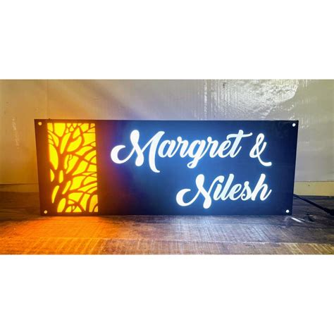 Acrylic LED Name Plate Illuminate Your Home