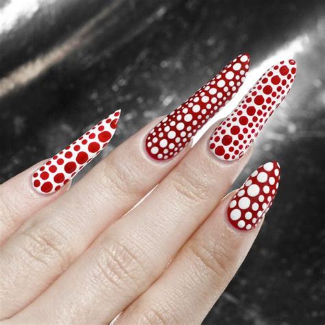 Yayoi Kusama Inspired Nails Nails Cute Nail Designs Nail Art