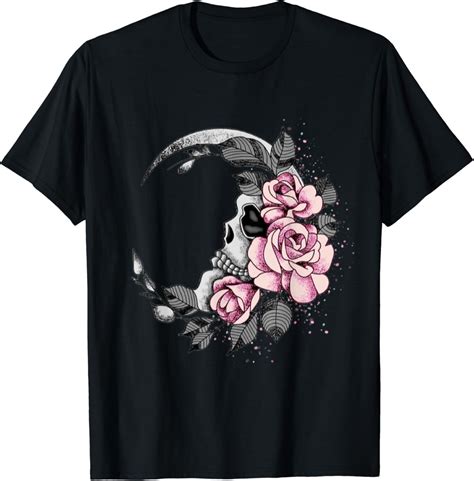 Flowers And Skull T Shirt Uk Fashion