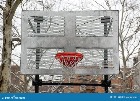 Metal Basketball Backboard And Hoop Royalty Free Stock Photos - Image ...