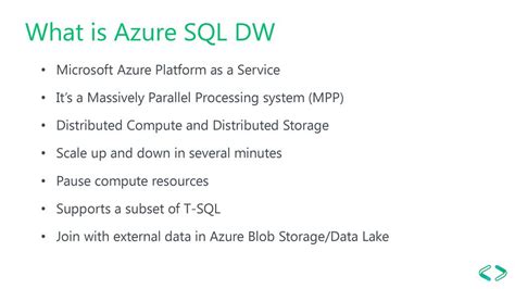 Azure Sql Dwh Tips And Tricks For Developers Ppt Download