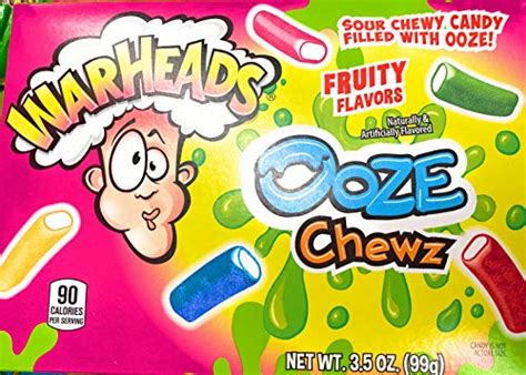 Warheads Ooze Chewz Sour Chewy Candy With Ooze Filling 3 5 Oz Box Shop The King