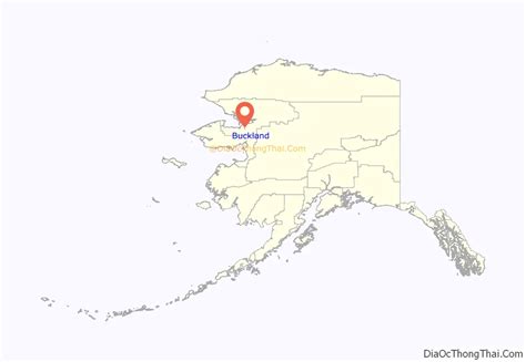 Map of Buckland city, Alaska - Thong Thai Real