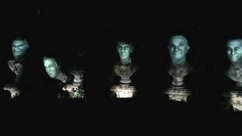 Grim Grinning Ghosts Singing Busts Haunted Mansion Disneyland Youtube