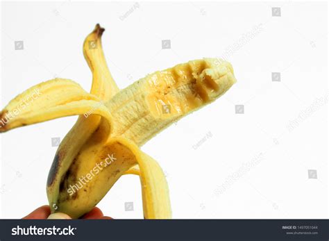 Golden Banana Isolated On White Background Stock Photo 1497051044