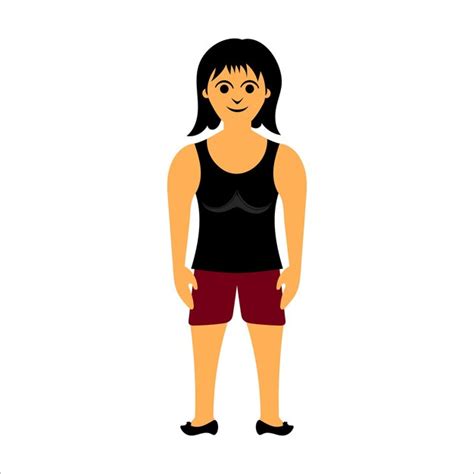 Premium Vector Cartoon Healthy Lady Character Template