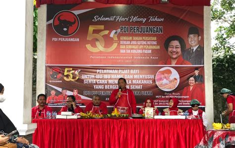 Rayakan HUT Megawati Ini Yang Dilakukan Para Kader PDI Perjuangan