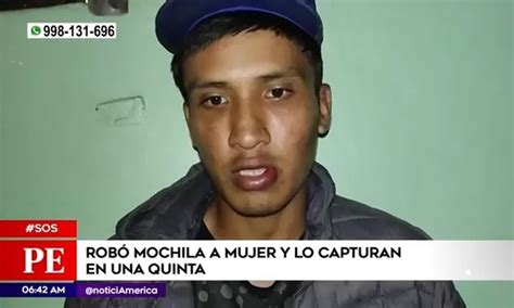 La Victoria Policía capturó a sujeto que robó mochila a una mujer