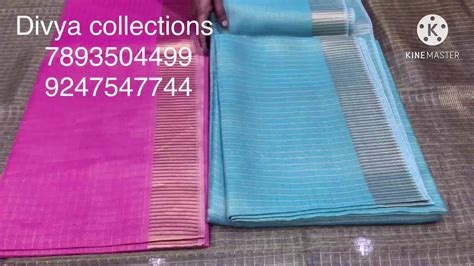 Jaipur Kota Tishu Sarees Episode 1021 Divya Collections YouTube