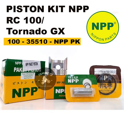 PISTON KIT NPP RC 100 TORNADO GX STD 0 25 0 50 0 75 1 00 2 00 SEHER