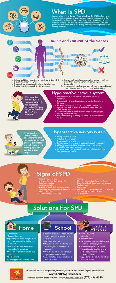 Sensory Processing Disorder (SPD) Infographic