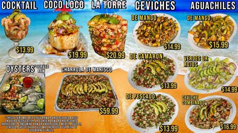 Arriba 65 Imagen Mariscos Las Palmas Menu Abzlocal Mx