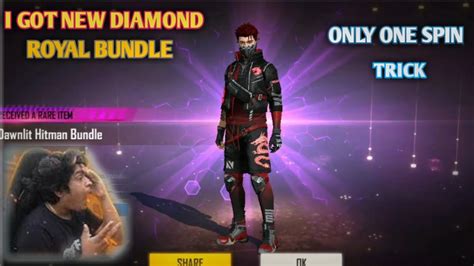 New Diamond Royal Bundle One Spin Trick Only One Spin Trick Free Fire