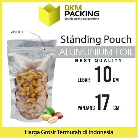 Jual Standing Pouch Transmetz Ziplock Alu Foil Plastik Klip Makanan