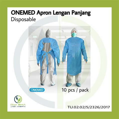 Apron Plastik Lengan Panjang Onemed Dwi Eka Online