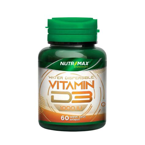 Nutrimax Vitamin D3 1000 IU 60 Tablet Kegunaan Efek Samping Dosis