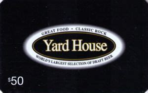 Gift Card: Yard House $50 (Yard House, United States of America(Yard ...