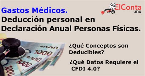 Gastos M Dicos Deducci N Personal En Declaraci N Anual De Personas