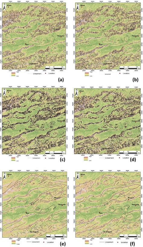 Superposition Of Shaded Relief Map And The Automatically Extract