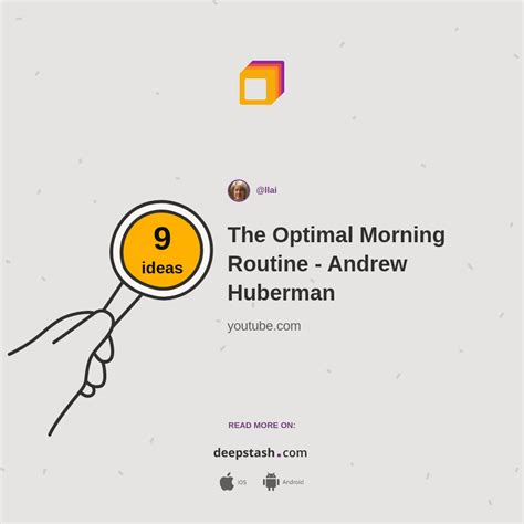 The Optimal Morning Routine Andrew Huberman Deepstash