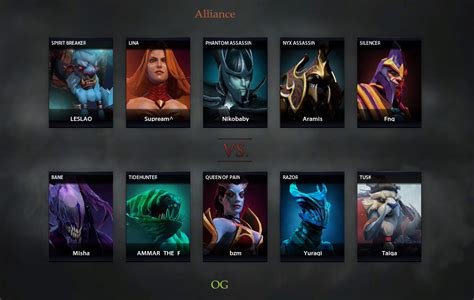 Alliance Vs Og Match On Dpc Weu Tour Dota