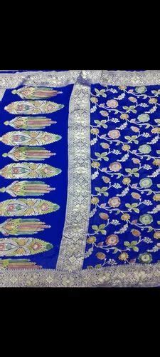 Hamna Silk Embroidered Banarasi Handloom Khaddi Pure Chiffon Georgette