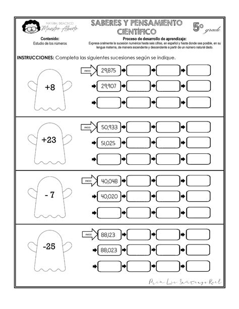 5to Fichas octubre 1 SABERES Y PENSAMIENTO CIENTÍFICO 5 o grado