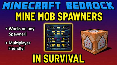 How To Mine Mob Spawners In Survival Minecraft Bedrock Command