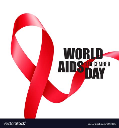 Aids Awareness World Day Concept Royalty Free Vector Image