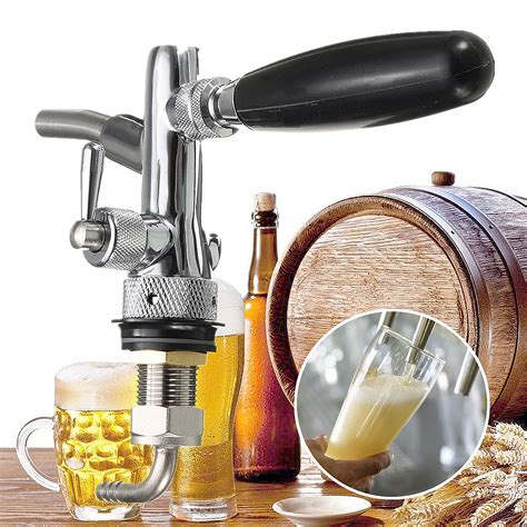 Adjustable Draft Beer Faucet Homebrew Dispenser With Flow Controller