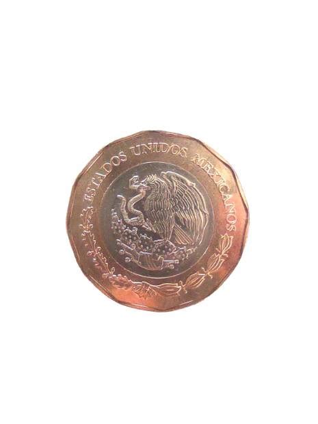 Moneda Bicentenario De La Independencia Nacional De 20 Pesos