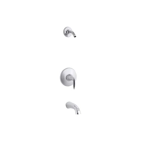 Kohler Alteo 1 Handle Rite Temp Bath And Shower Valve Trim Less Showerhead In Polished Chrome