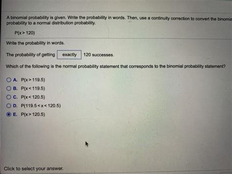 Solved A Binomial Probability Is Given Write The Chegg