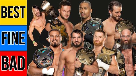 WWE NXT CHAMPIONS Tier List YouTube