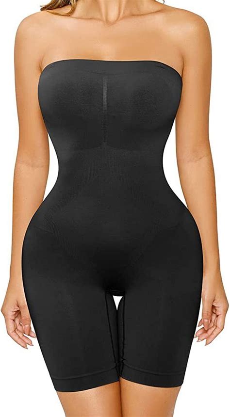 Strapless Shapewear Bodysuit For Women Tummy Control Body Shaper Under