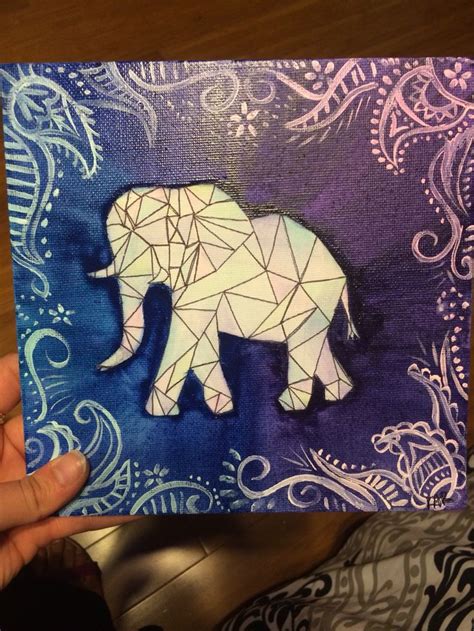 Geometric elephant art | Geometric elephant, Elephant tattoo, Elephant art