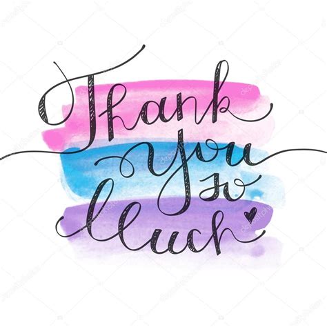 Thank You So Much Stock Vector Image By ©redcollegiya 123730970